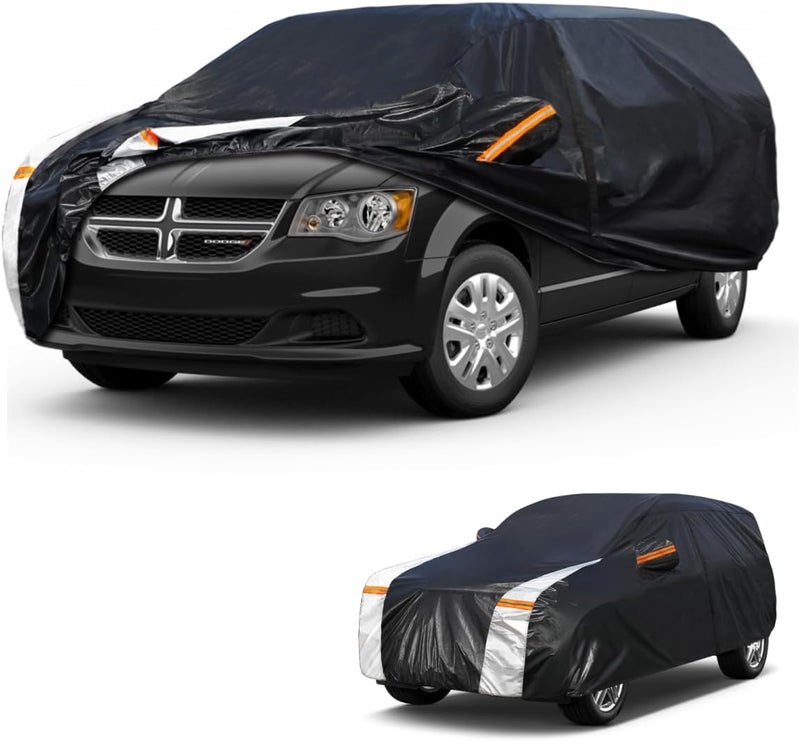Cotryvox Minivan Car Cover for Dodge Grand Caravan 1984-2020 100% Waterproof All Weather, Heavy Duty Outdoor Full Exterior Covers Rain Sun Wind UV Protection. - Image 1